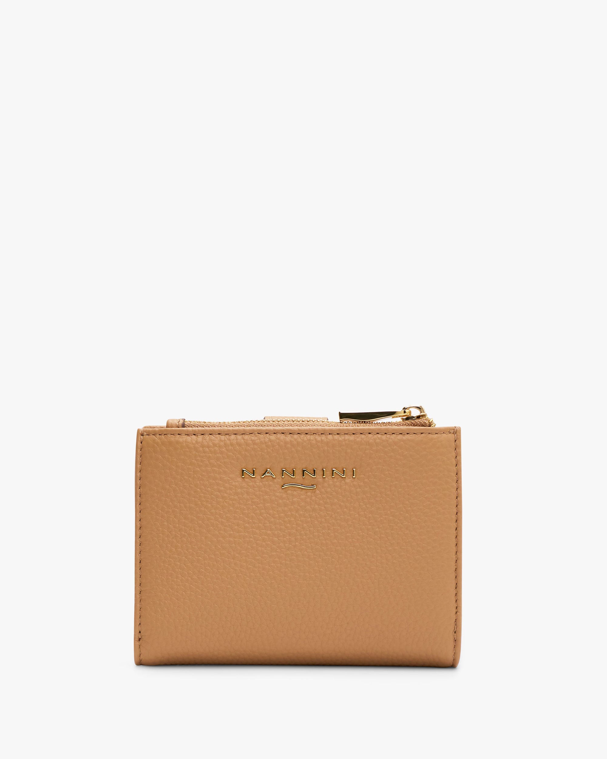 NANNINI borsa secchiello pelle martellata nera borchie oro