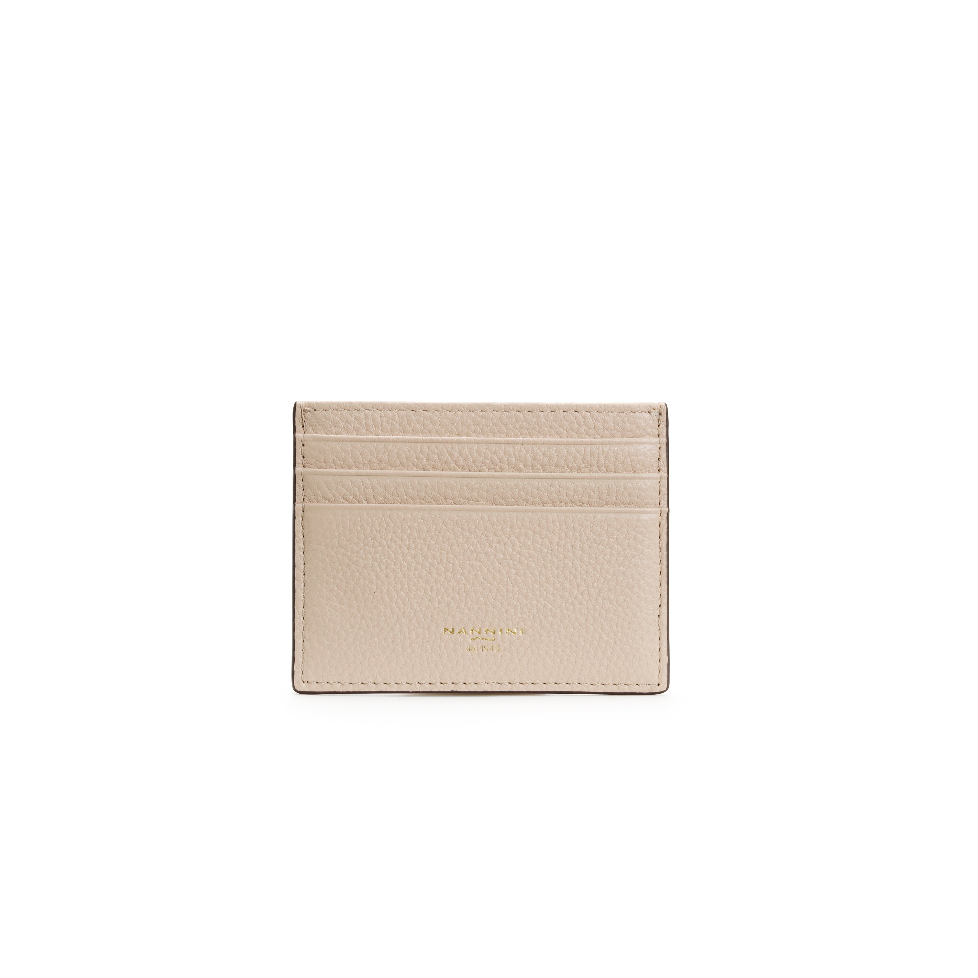NANNINI borsa spalla donna beige pelle effetto martellato