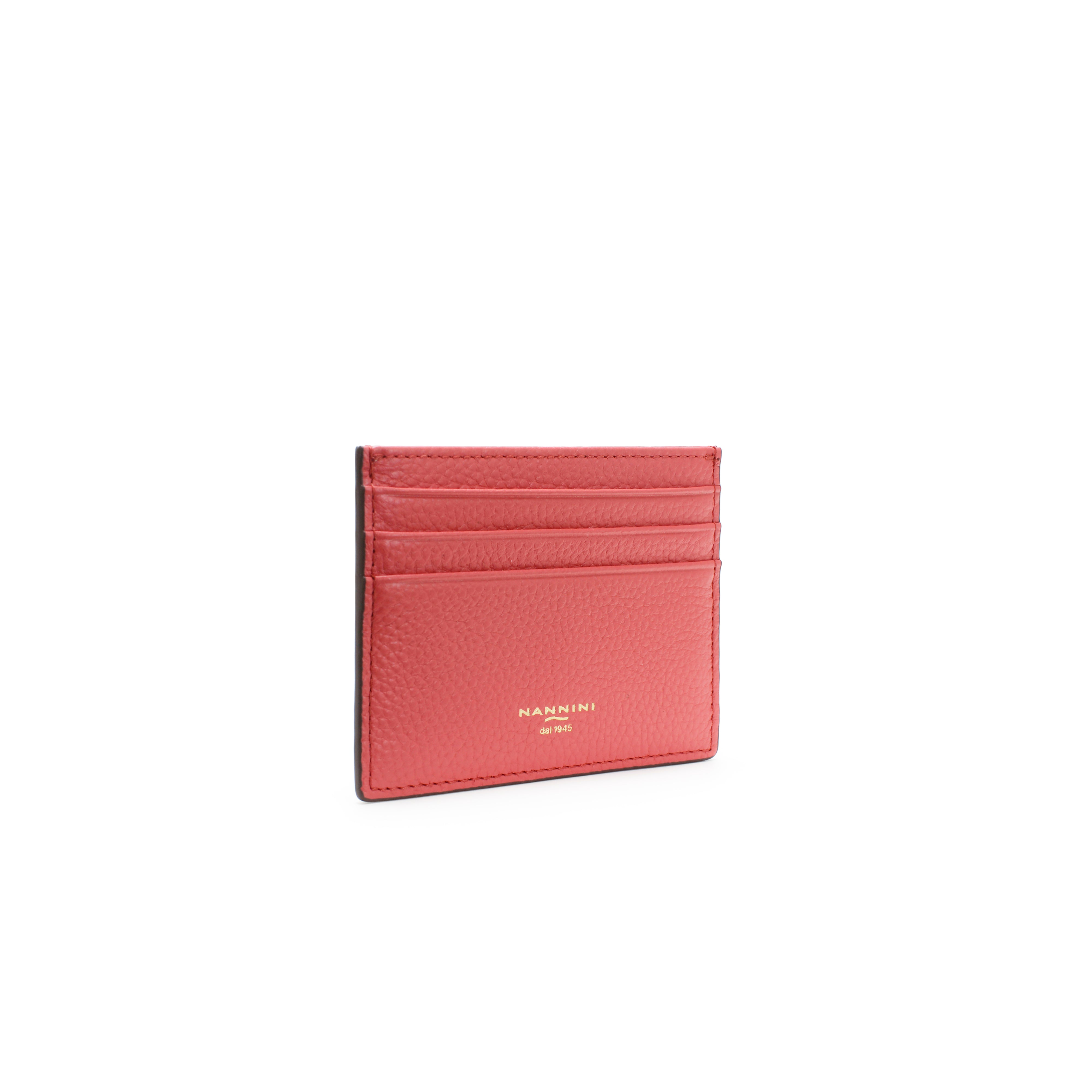 NANNINI borsa spalla donna geranio pelle martellata rossa