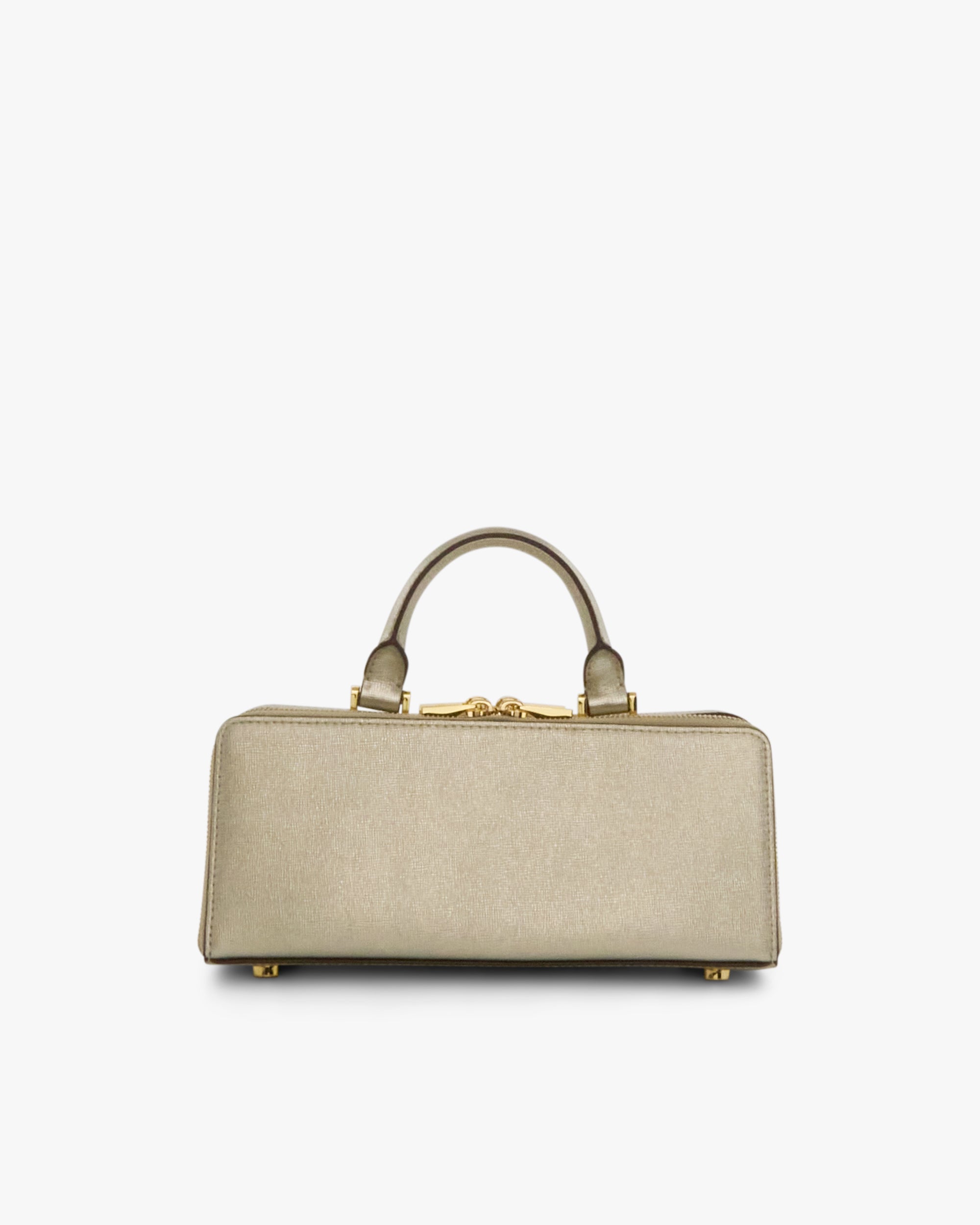 NANNINI borsa secchiello pelle saffiano nera manico tracolla