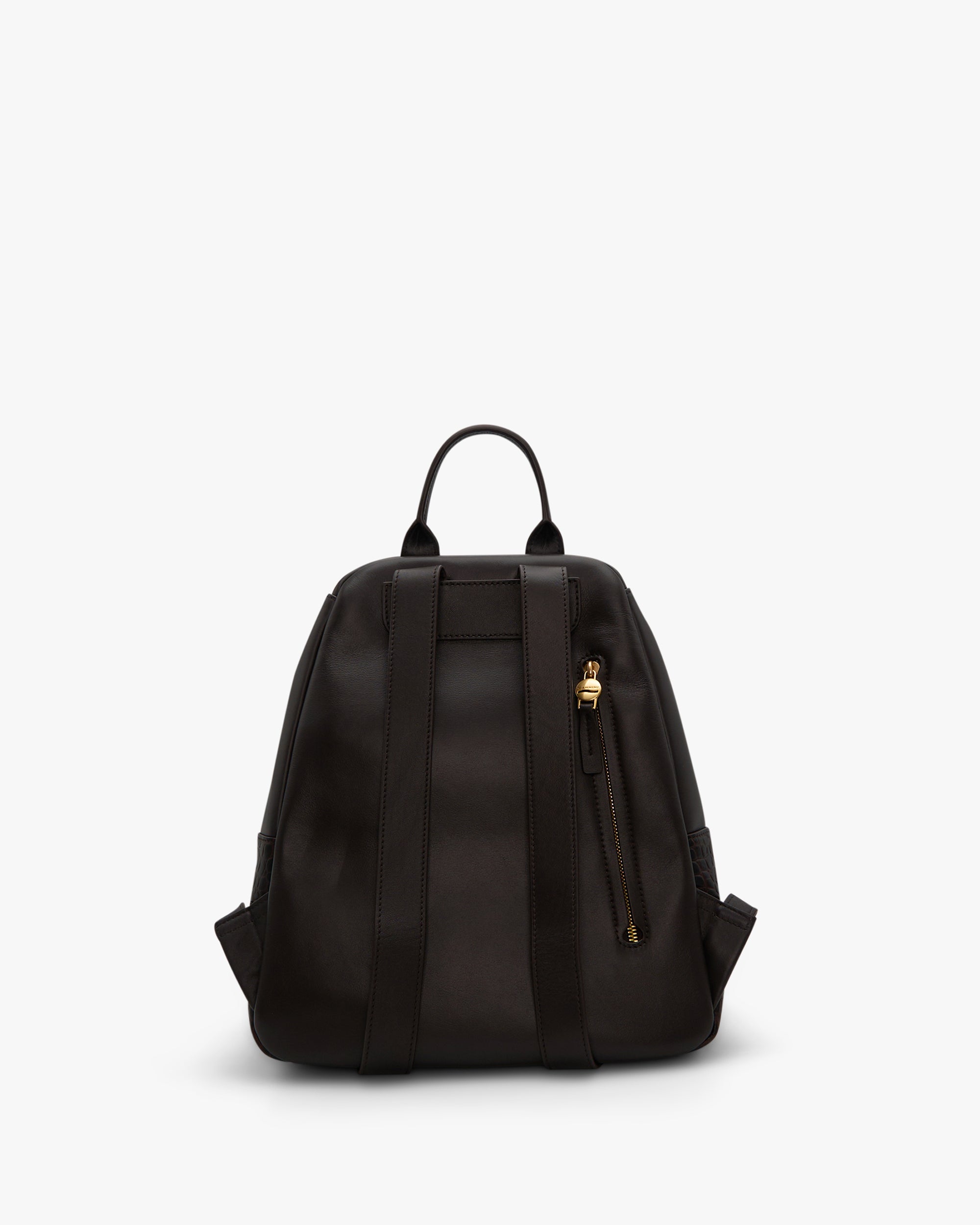 NANNINI borsa secchiello pelle marrone logo monogram spalla